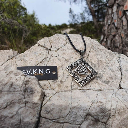 vkngjewelry Pendant Valknut Infinity Knots Sterling Silver