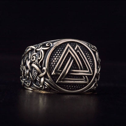 vkngjewelry Bagues Valknut Mammen Ornament Bronze Ring