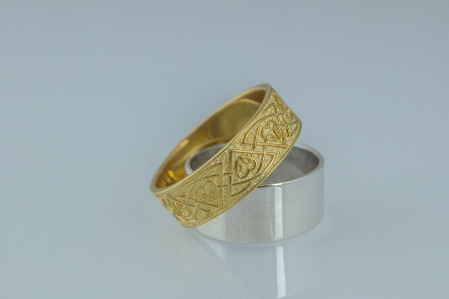 vkngjewelry Ring Handcrafted Valknut Norse Ornament Gold Ring