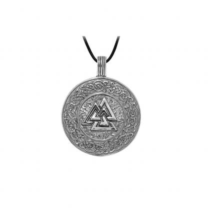 vkngjewelry Pendant Valknut Norse Patterns Amulet Sterling Silver