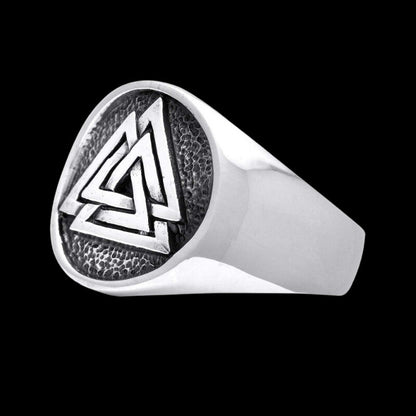 vkngjewelry Bagues Valknut Odin Viking Norse Sterling Silver Ring