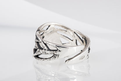 vkngjewelry Ring Handcrafted Valknut Sterling Silver Ring