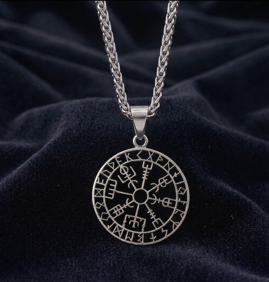 vkngjewelry Pendant Vegvisir Runic Pendant 316L