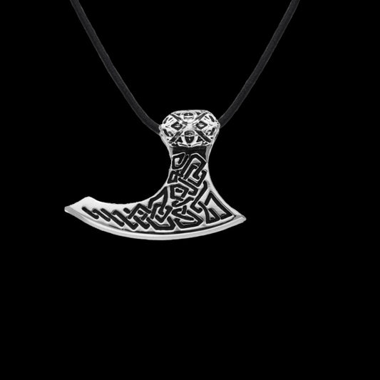 vkngjewelry Pendant Handcrafted Viking Axe Beautiful Ornement Sterling Silver Pendant