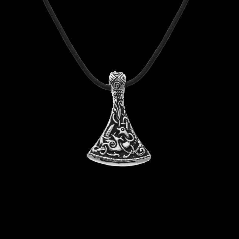 vkngjewelry Pendant Handcrafted Viking Axe Small Ornament from Mammen Village Sterling Silver Pendant