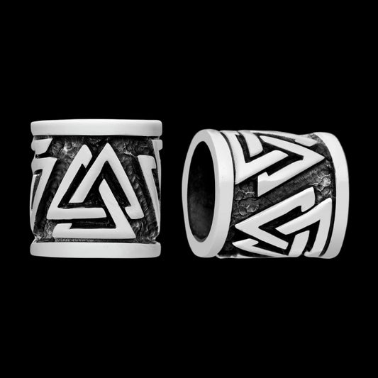 vkngjewelry Beads Bronze Viking Beard Bead Dreadlocks With Valknut V2