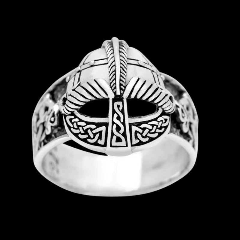 vkngjewelry Bagues Viking Gjermundbu Helmet Ring 925 Sterling Silver