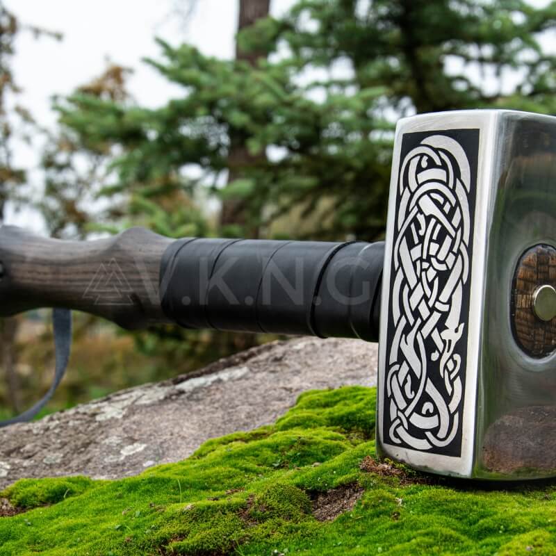 vkngjewelry marteau Viking Hammer With Celtic Knots