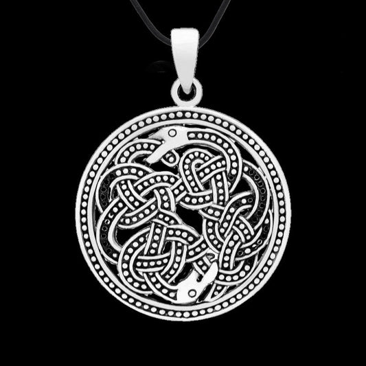 vkngjewelry Pendant Viking Jörmungandr Mammen Style 925 Sterling Silver Pendant