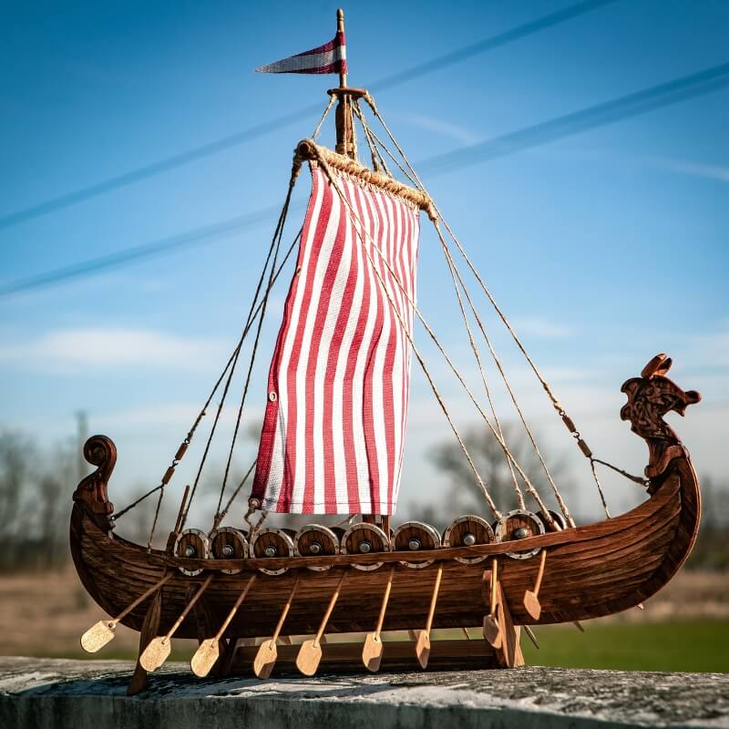 vkngjewelry Unique Piece : Viking longship model February 2024