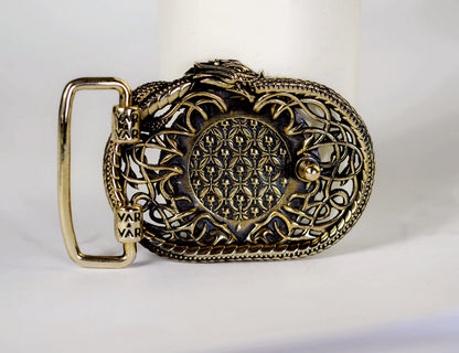 vkngjewelry Belt Viking Mjolnir Brass Belt Buckle