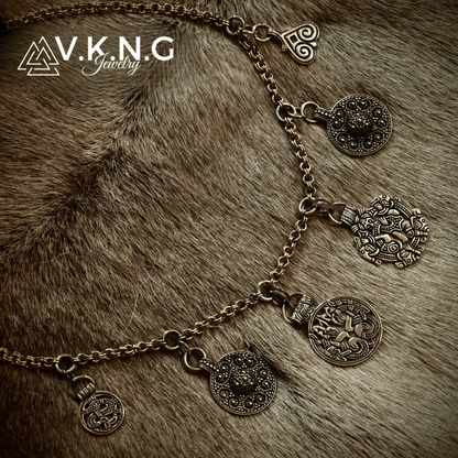 vkngjewelry Pendant Viking necklace with amulets