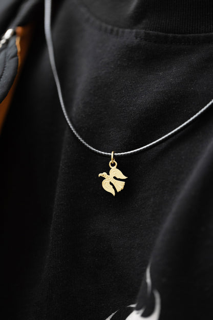 vkngjewelry Pendant Viking Raven Pendant in Gold – Symbol of Odin’s Wisdom