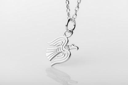 vkngjewelry Pendant Viking Raven Pendant in Silver – Symbol of Odin’s Wisdom