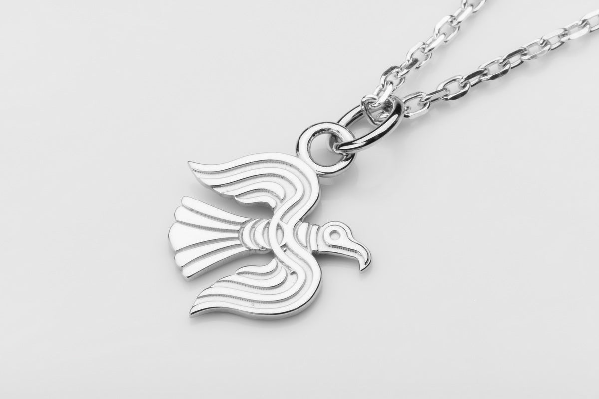 vkngjewelry Pendant Viking Raven Pendant in Silver – Symbol of Odin’s Wisdom