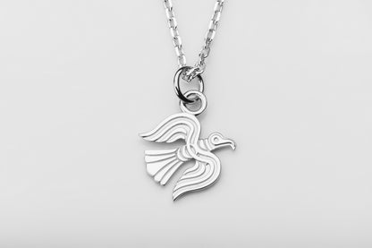 vkngjewelry Pendant Viking Raven Pendant in Silver – Symbol of Odin’s Wisdom