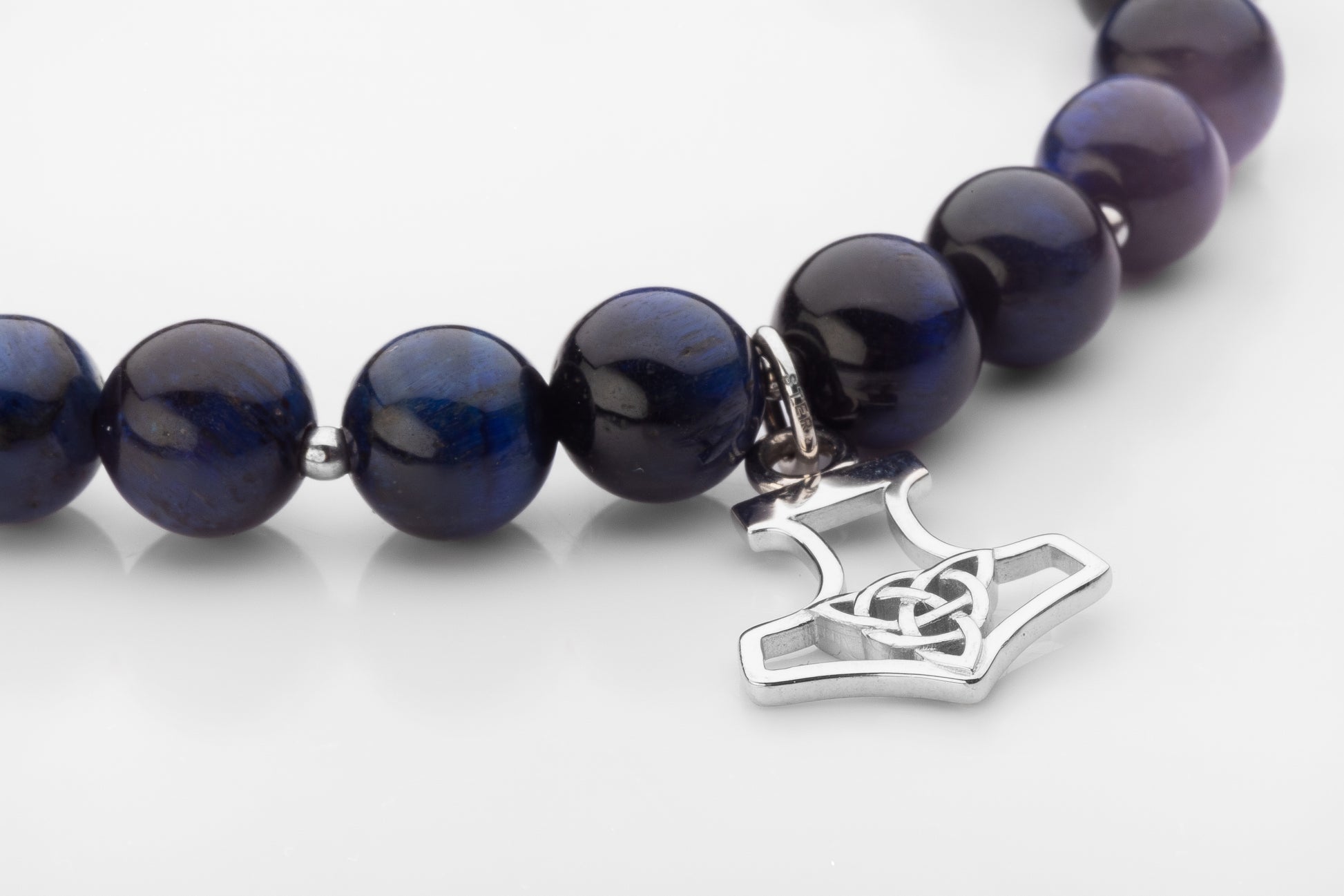 vkngjewelry Bracelet Viking Thor’s Hammer Bracelet with Hematite and Cat’s Eye