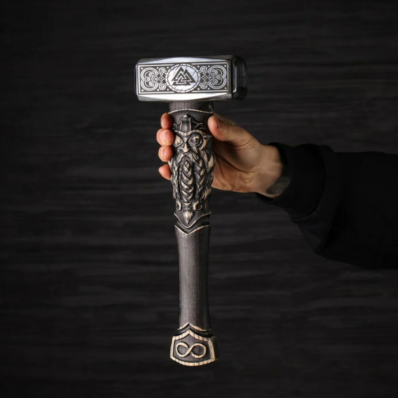 vkngjewelry marteau Hand-forged  Viking Unique Hammer "Goibniu"