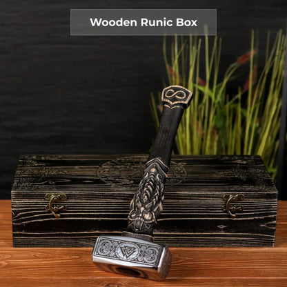 vkngjewelry marteau Hand-forged  Viking Unique Hammer "Goibniu"