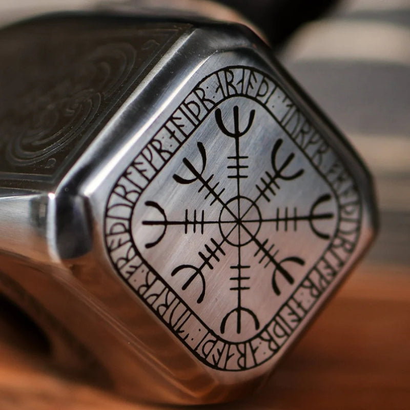 vkngjewelry marteau Hand-forged  Viking Unique Hammer "Goibniu"