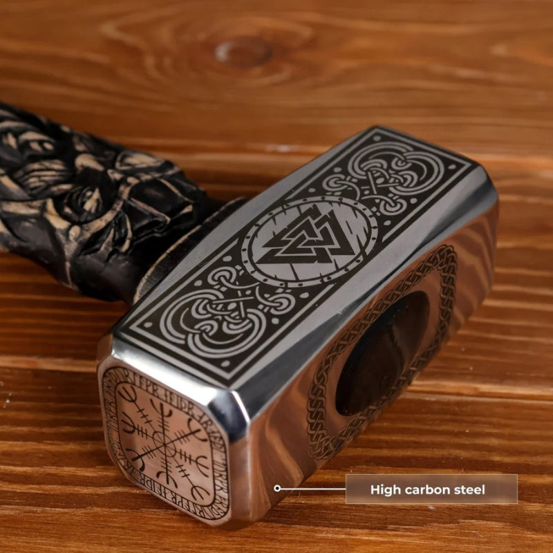 vkngjewelry marteau Hand-forged  Viking Unique Hammer "Goibniu"