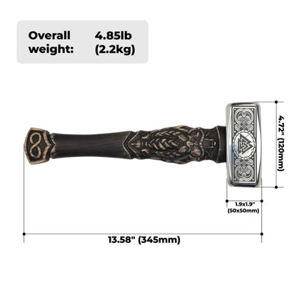 vkngjewelry marteau Hand-forged  Viking Unique Hammer "Goibniu"