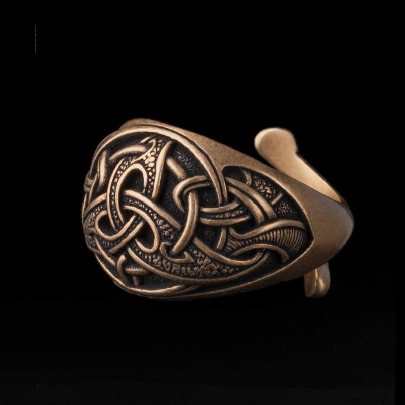 vkngjewelry Bagues Trinity Viking Ring Bronze Norse Style