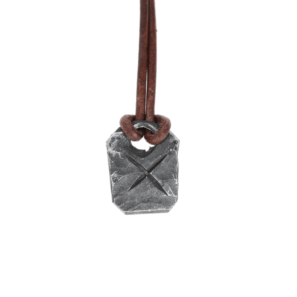 vkngjewelry Pendant Gebo Rune Forged Pendant