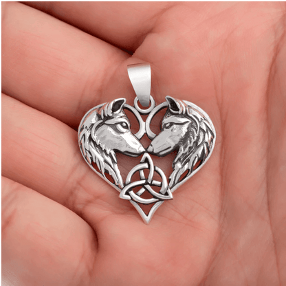 vkngjewelry Gift Boxes & Tins Gift Box Wolves With Triquetra Pendant and Earrings