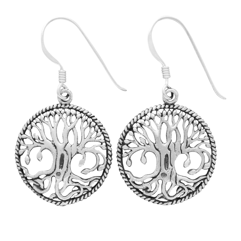 vkngjewelry bijoux Women's jewellery Tree Of Life Pendant, Yggdrasil Earrings and Yggdrasil Ring