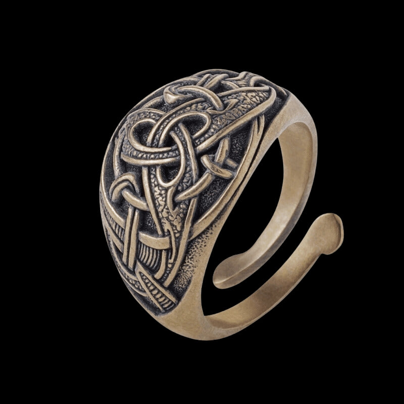 vkngjewelry Bagues Trinity Viking Ring Bronze Norse Style