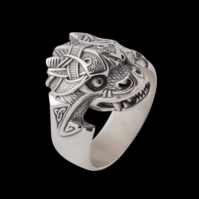 vkngjewelry Bagues Jörmungandr Midgard Serpent Silver Ring