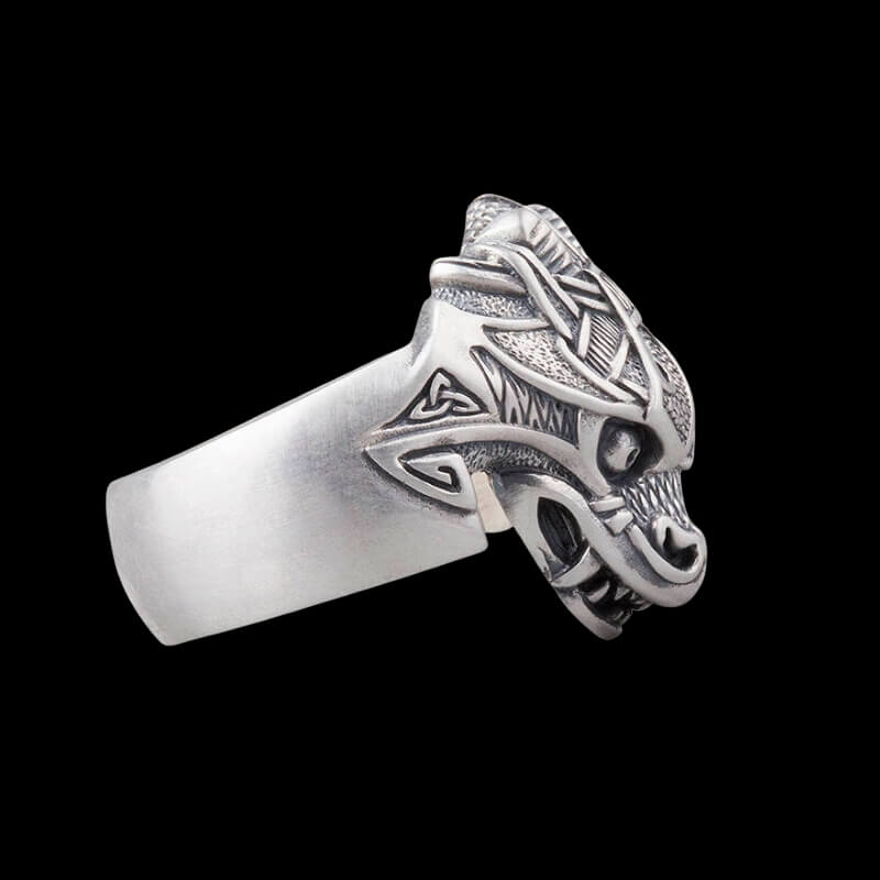 vkngjewelry Bagues Jörmungandr Midgard Serpent Silver Ring