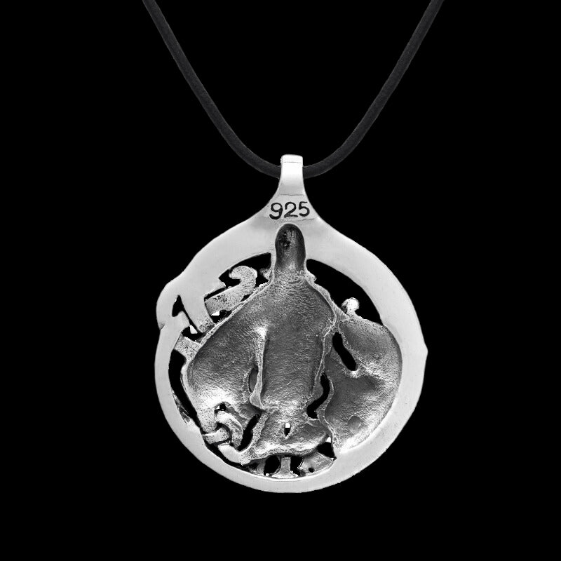 vkngjewelry Pendant War God Tyr Fenrir Sterling Silver Pendant