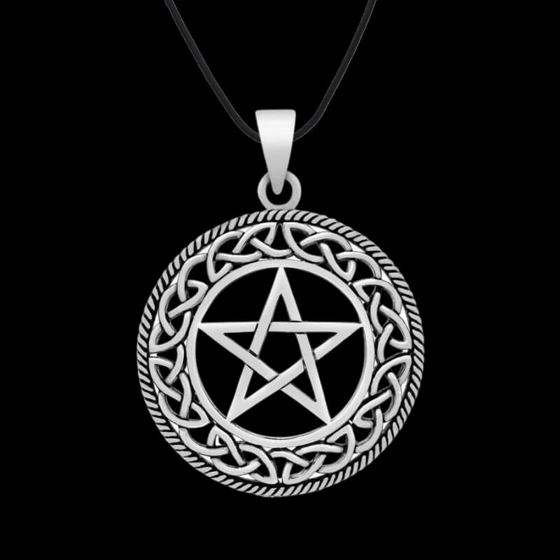 vkngjewelry Pendant Wiccan With Pentagram 925 Sterling silver Pendant