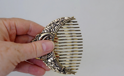 Handcrafted Eagle Solid Brass Beard Comb