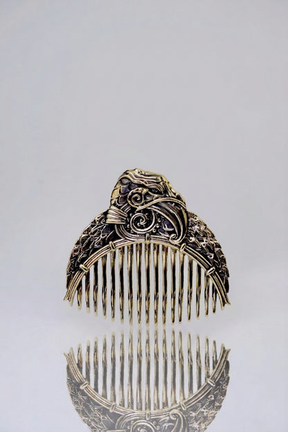 Handcrafted Eagle Solid Brass Beard Comb