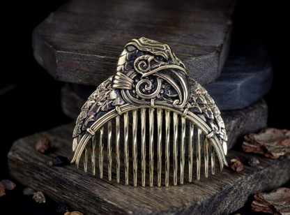Handcrafted Eagle Solid Brass Beard Comb