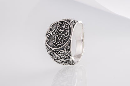 vkngjewelry Ring Handcrafted Yggdrasil Mammen Style Sterling Silver