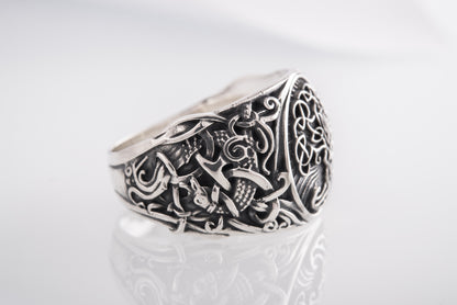 vkngjewelry Ring Handcrafted Yggdrasil Mammen Style Sterling Silver