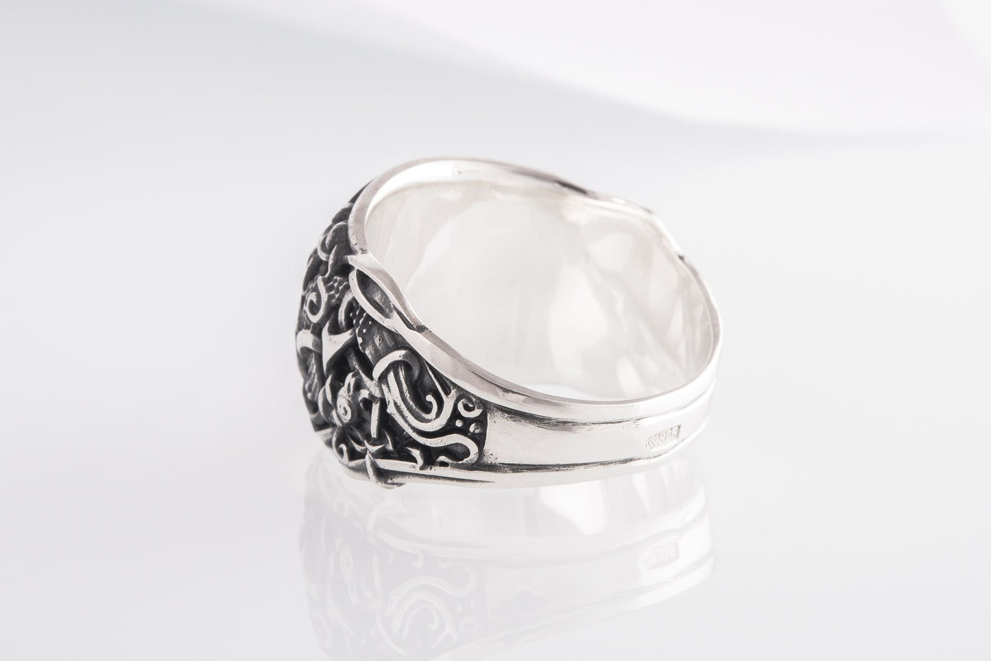 vkngjewelry Ring Handcrafted Yggdrasil Mammen Style Sterling Silver