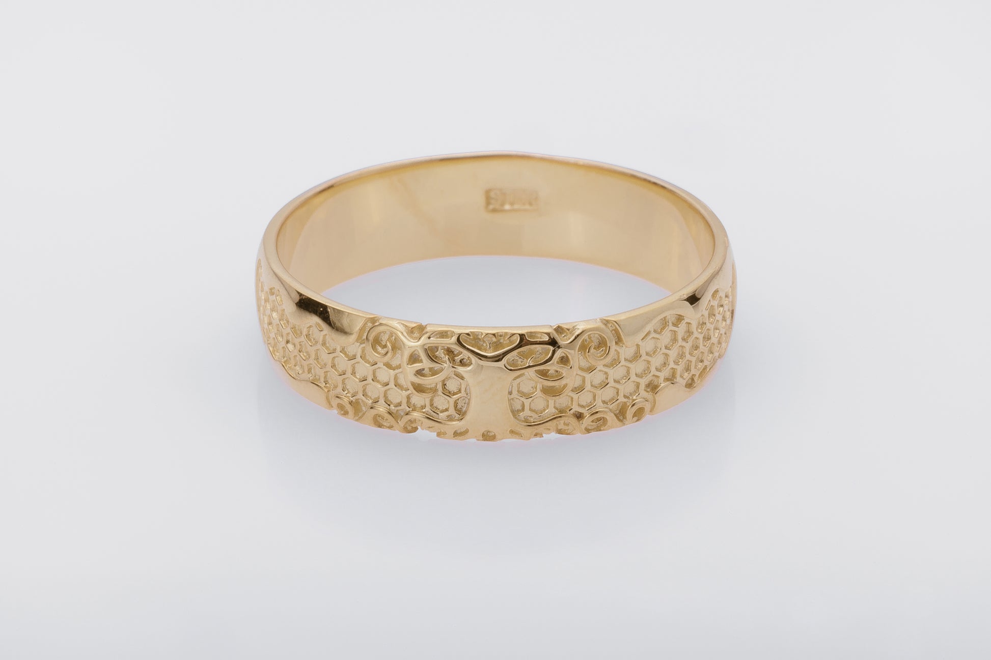 vkngjewelry Ring Handcrafted Yggdrasil Symbol Gold Ring