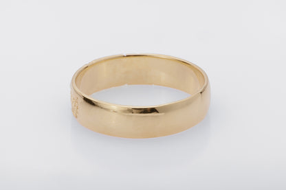 vkngjewelry Ring Handcrafted Yggdrasil Symbol Gold Ring