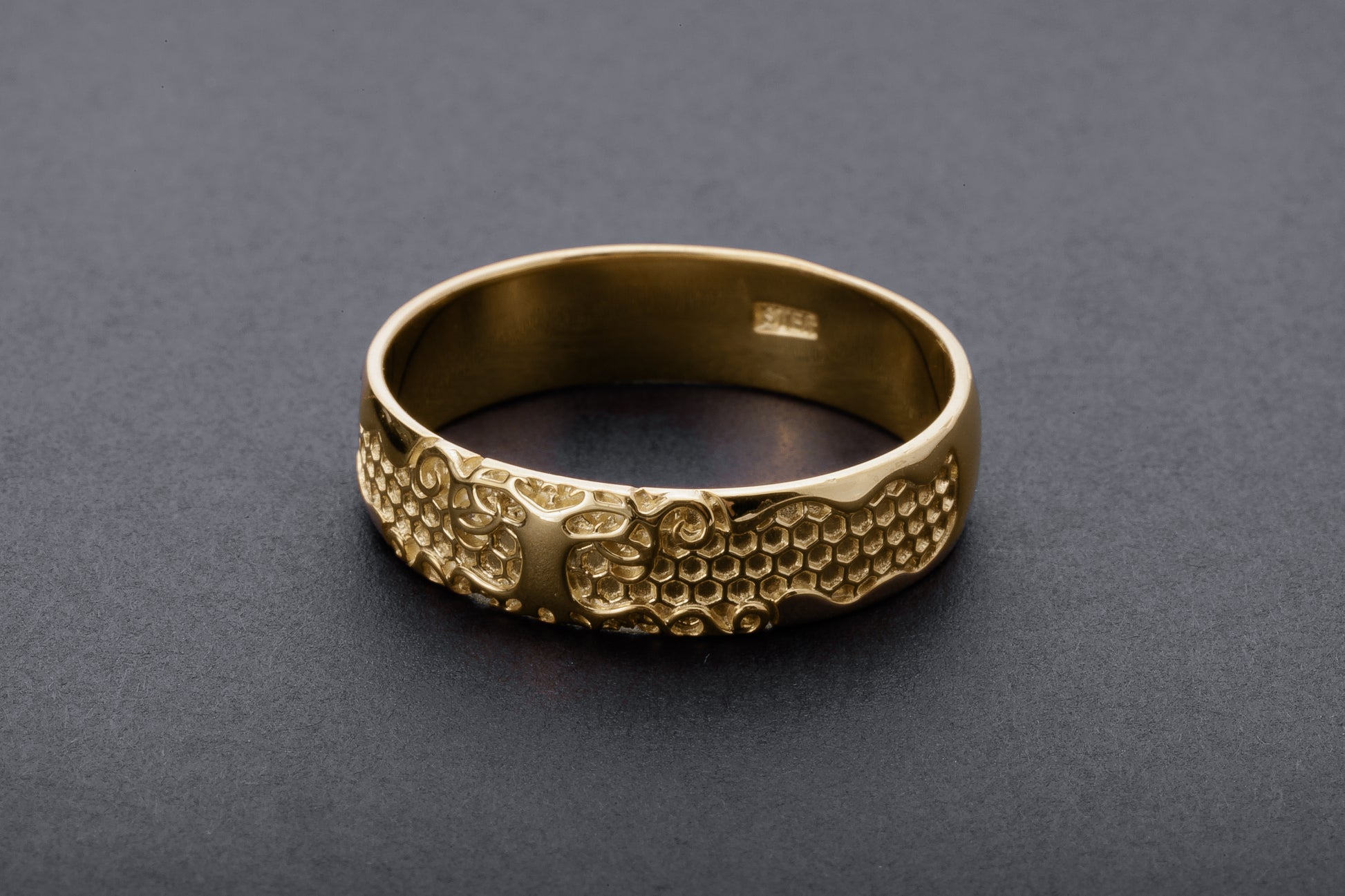 vkngjewelry Ring Handcrafted Yggdrasil Symbol Gold Ring