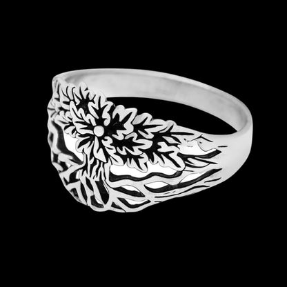 vkngjewelry Bagues Yggdrasil Unisex Ring 925 Sterling Silver